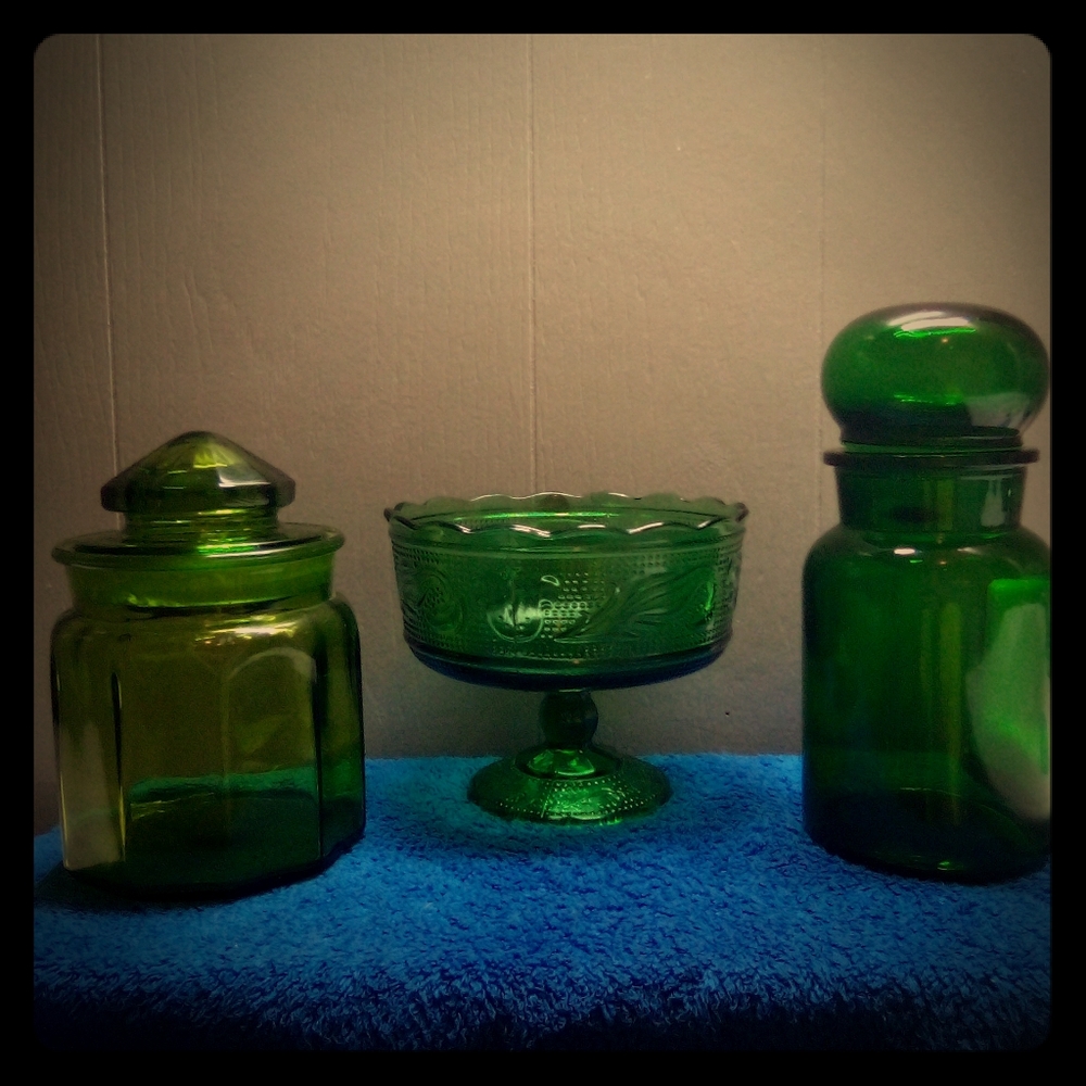 Vintage depression glass